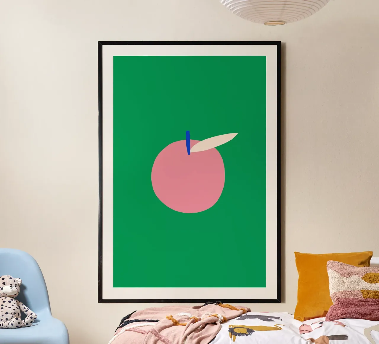 Roze appel poster van Maren Gross