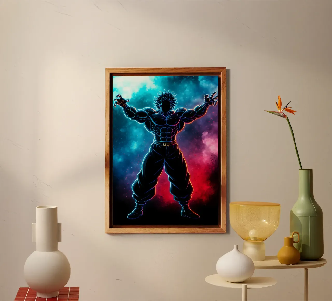 Soul Of baki hanma yujiro hanma alluminio dibond da DGSoulheroes