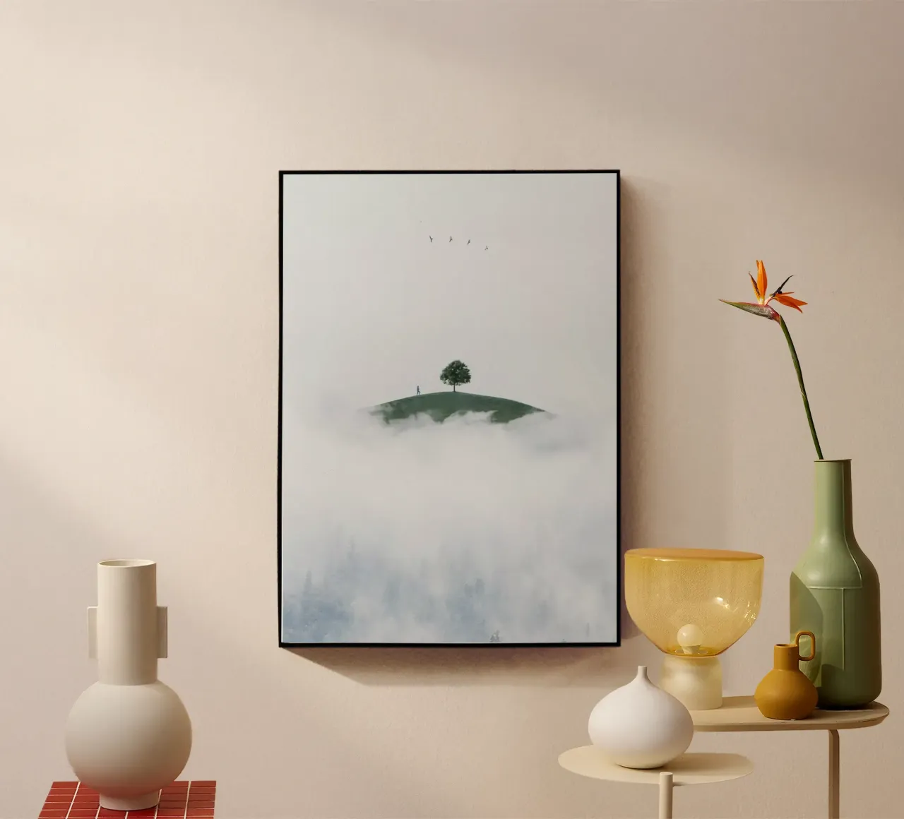 dreamlike tranquility acrylic glass by prindy