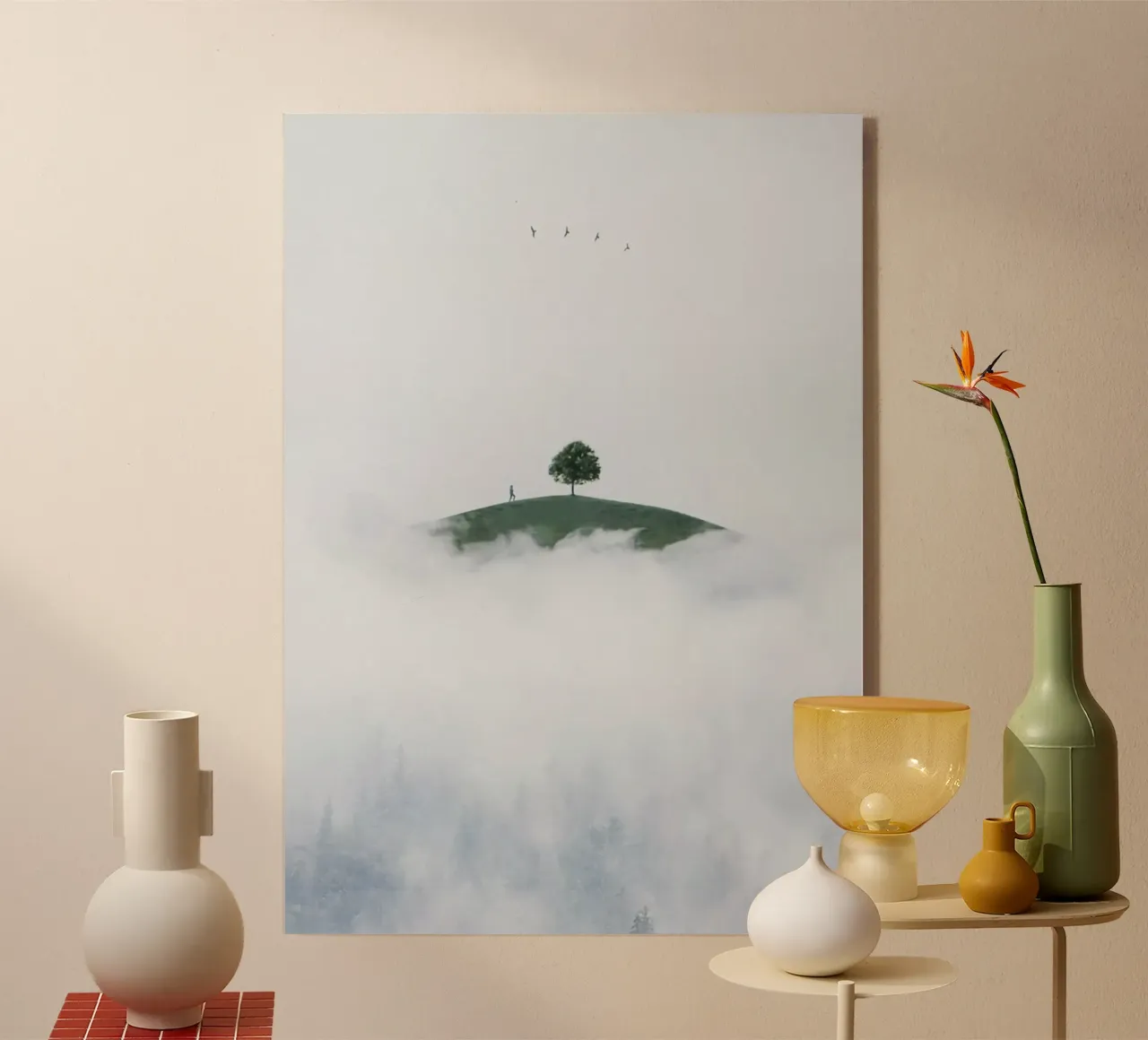 dreamlike tranquility acrylic glass by prindy