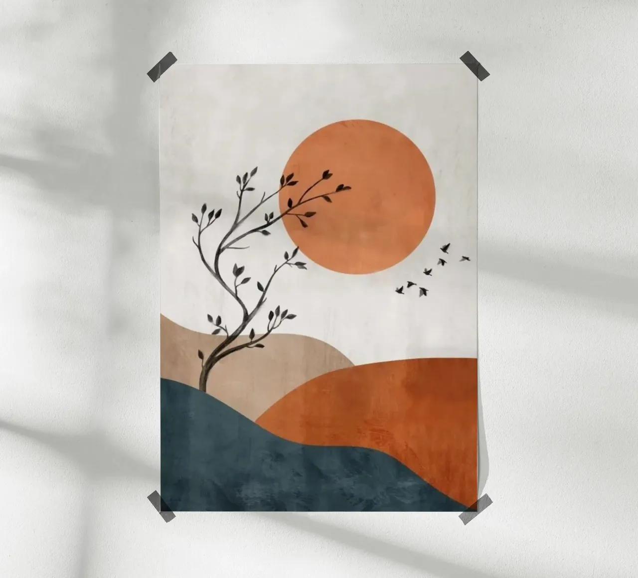 sunset silhouette poster da prindy