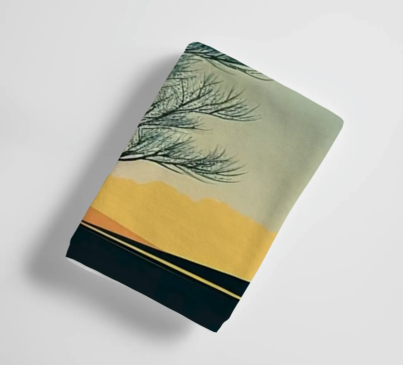 evening outdoors Handtuch von prindy