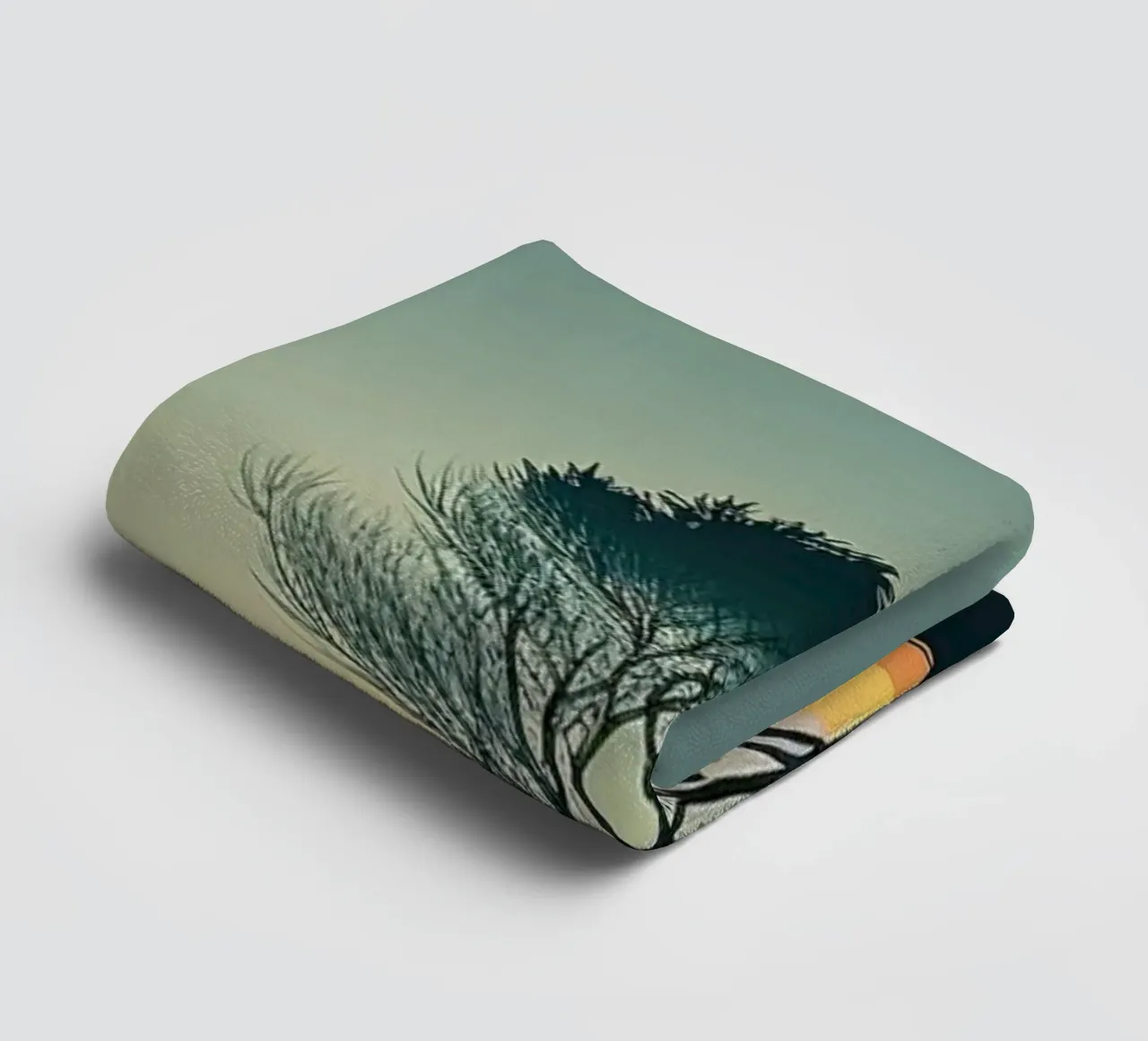 evening outdoors Handtuch von prindy