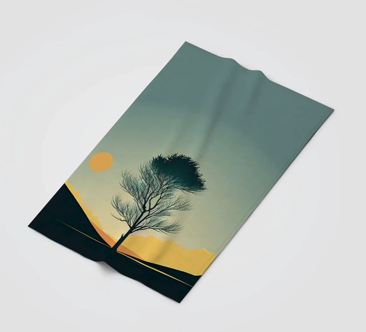 evening outdoors fleece blanket by prindy