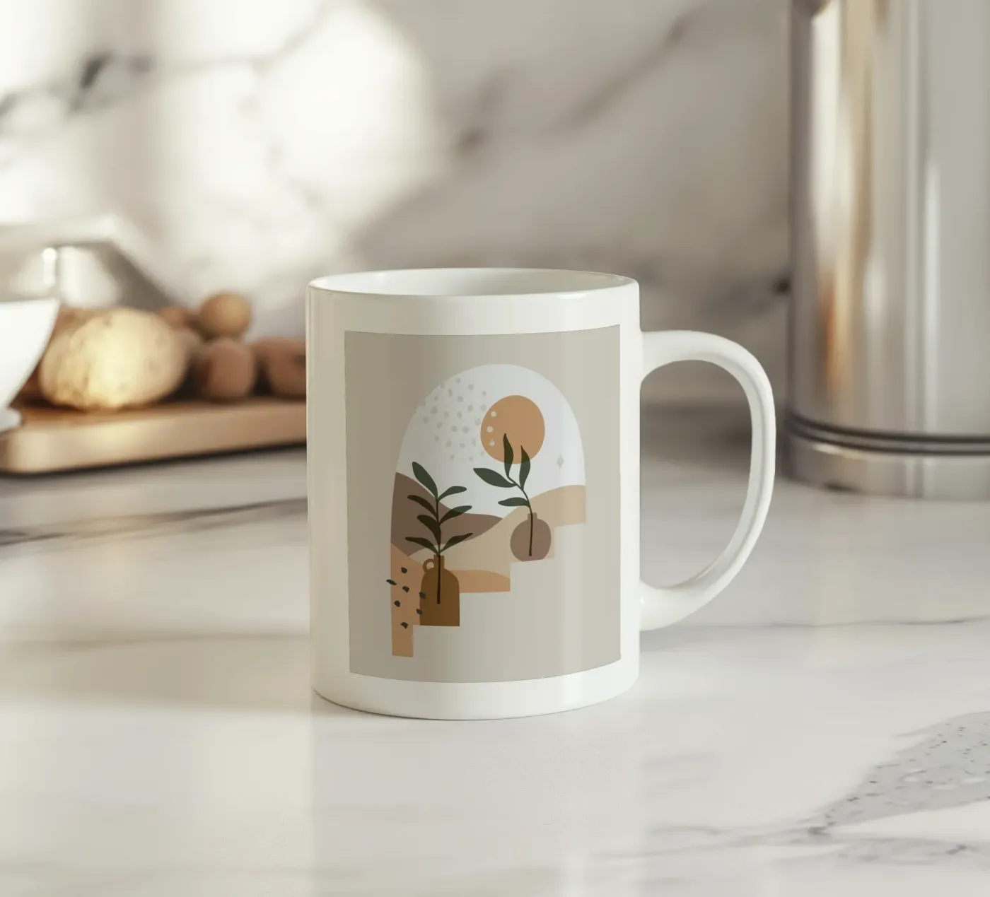 elements circles ceramic mug by Histrol