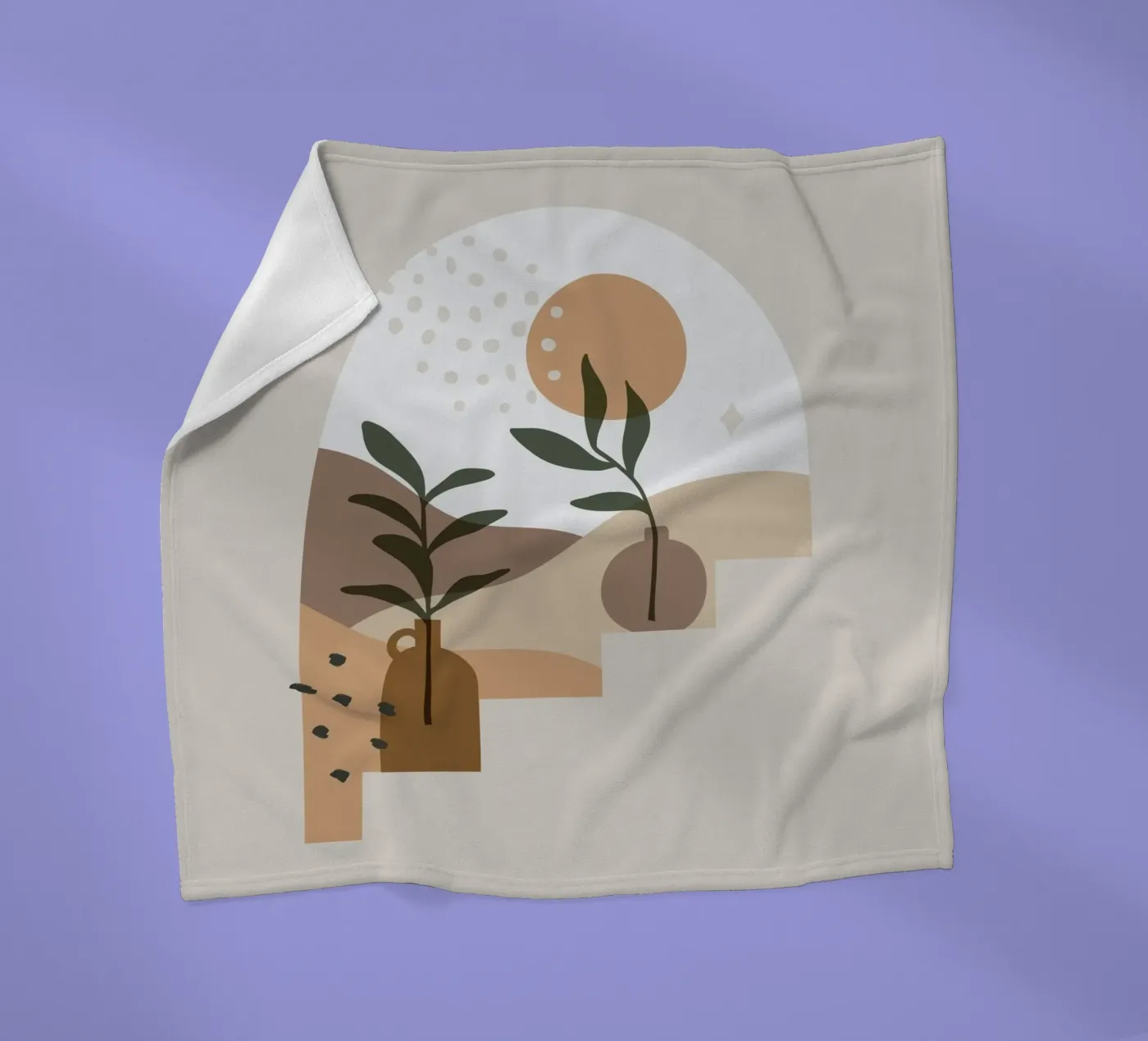 elements circles fleecedeken van Histrol