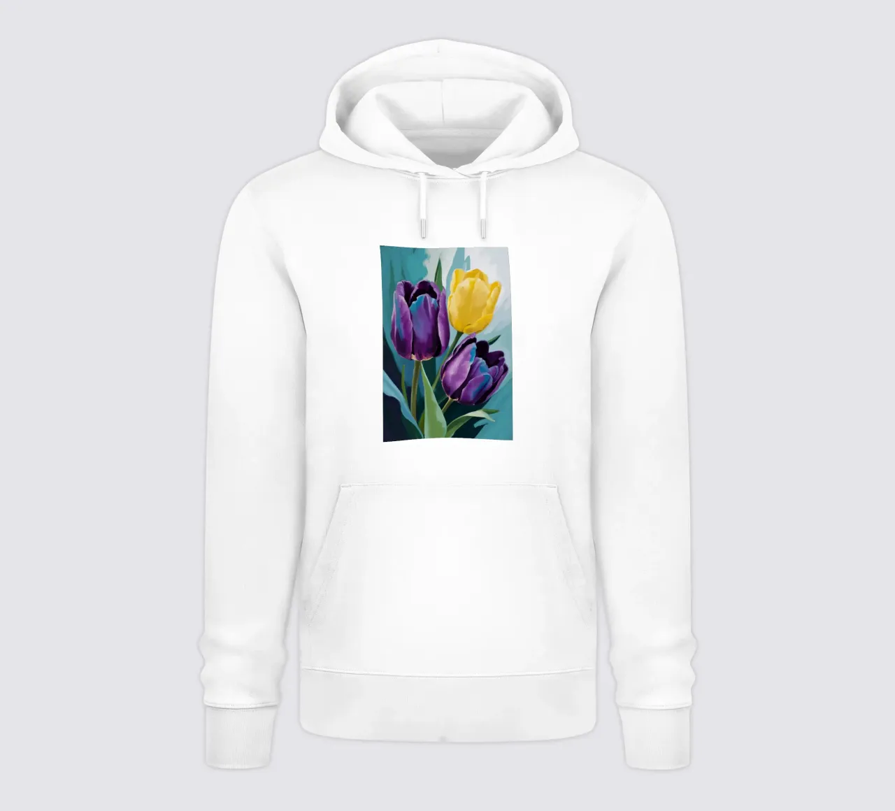Sfeervol Tulp Duo hoodie van Solar Paint