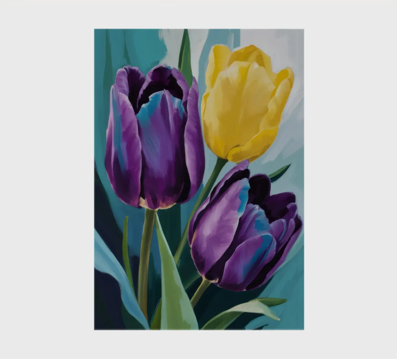 Moody Tulip Duo notebook by Solar Paint