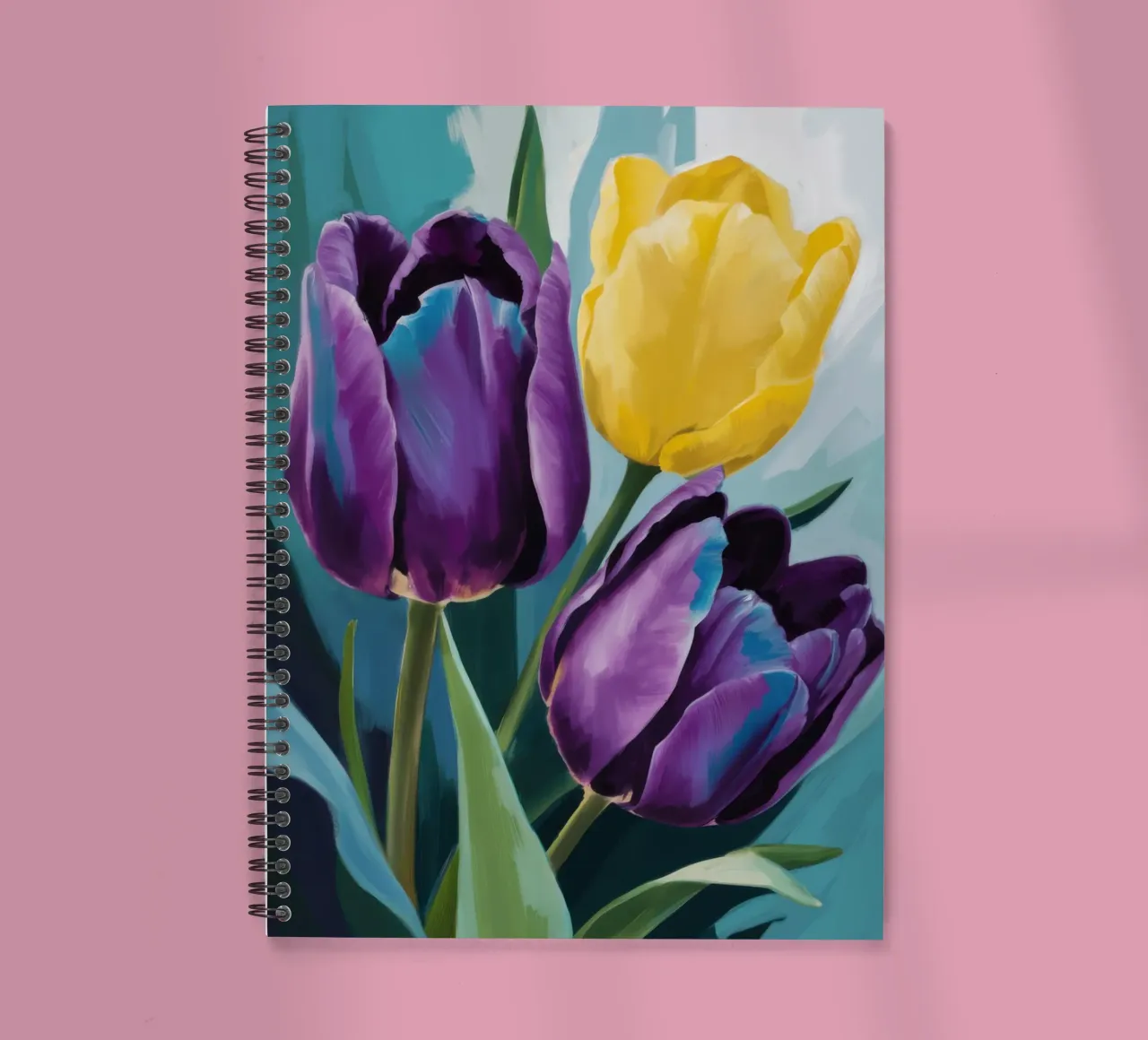 Tulipe Moody Duo carnet à spirale de Solar Paint