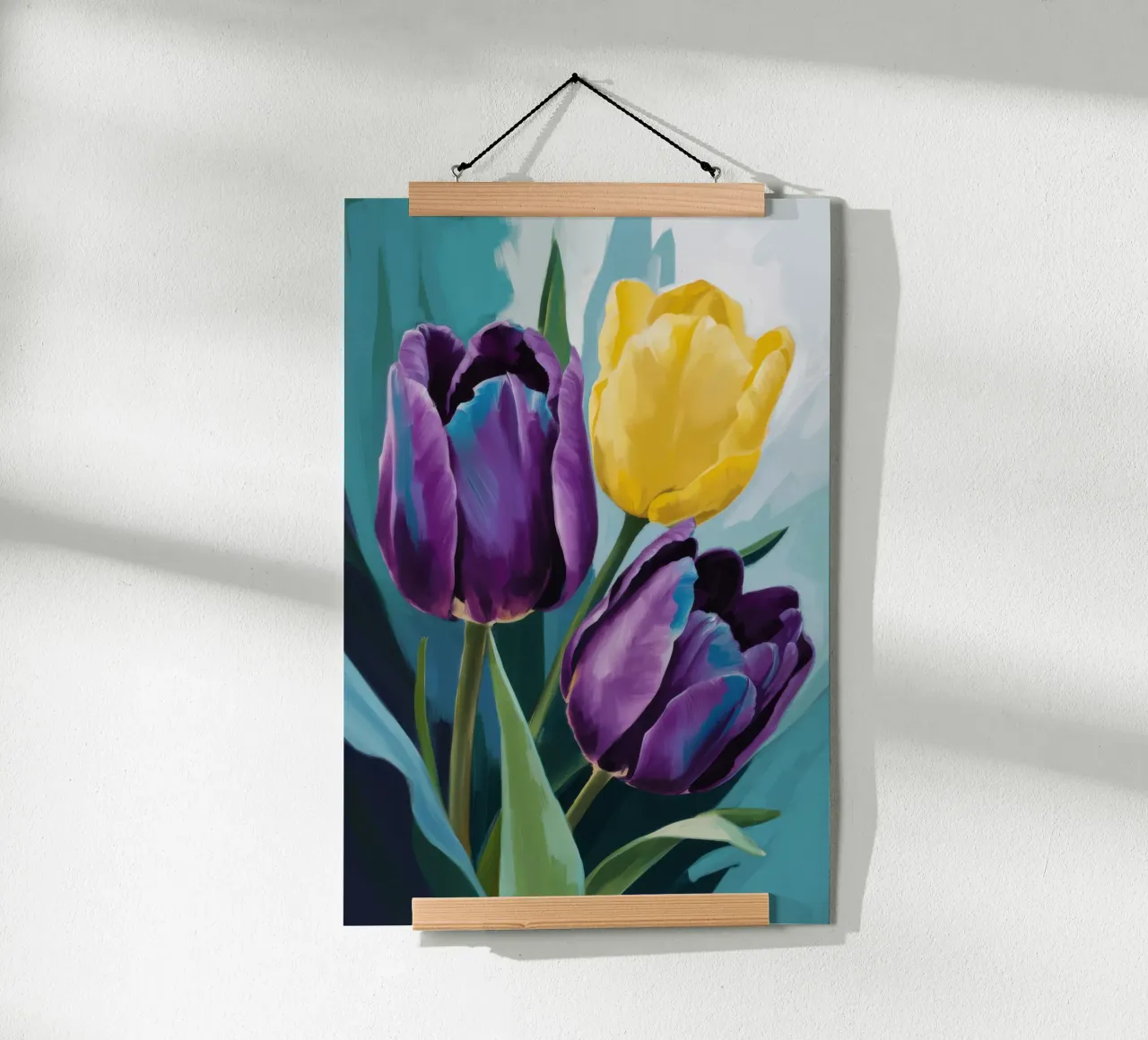 Sfeervol Tulp Duo hahnemühle van Solar Paint