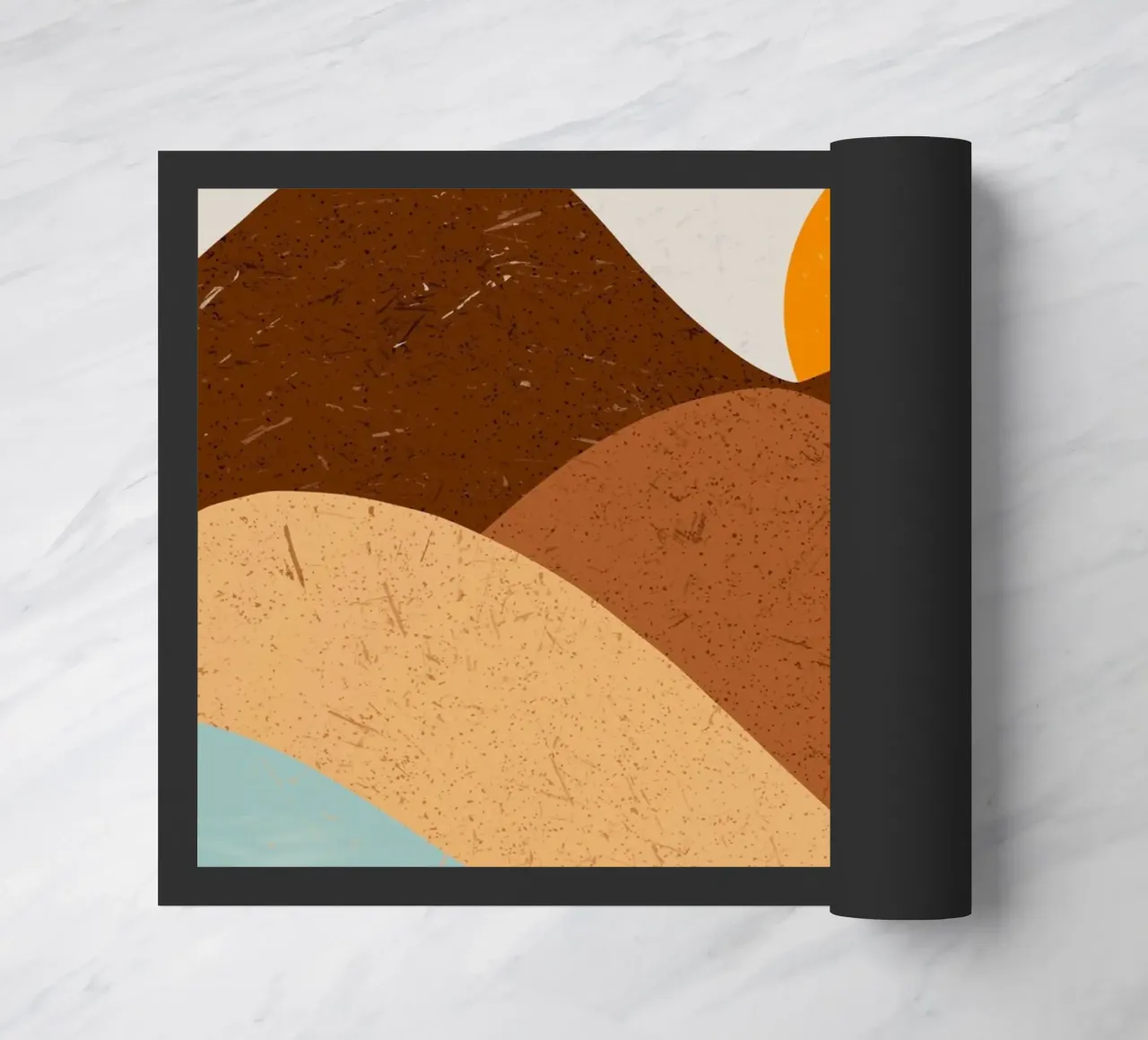 landscape sunlight crescent deurmat van Histrol