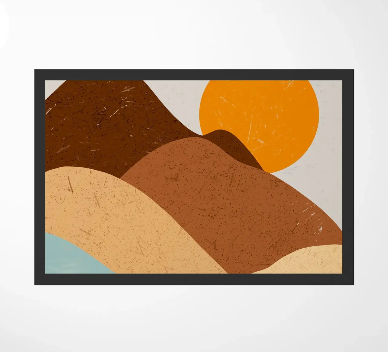 landscape sunlight crescent deurmat van Histrol