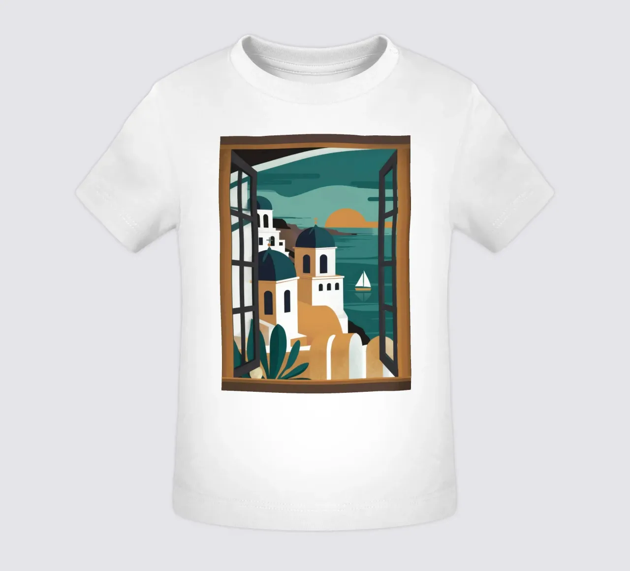 Santorini Window Dream maglietta neonato da Frosh Pallete
