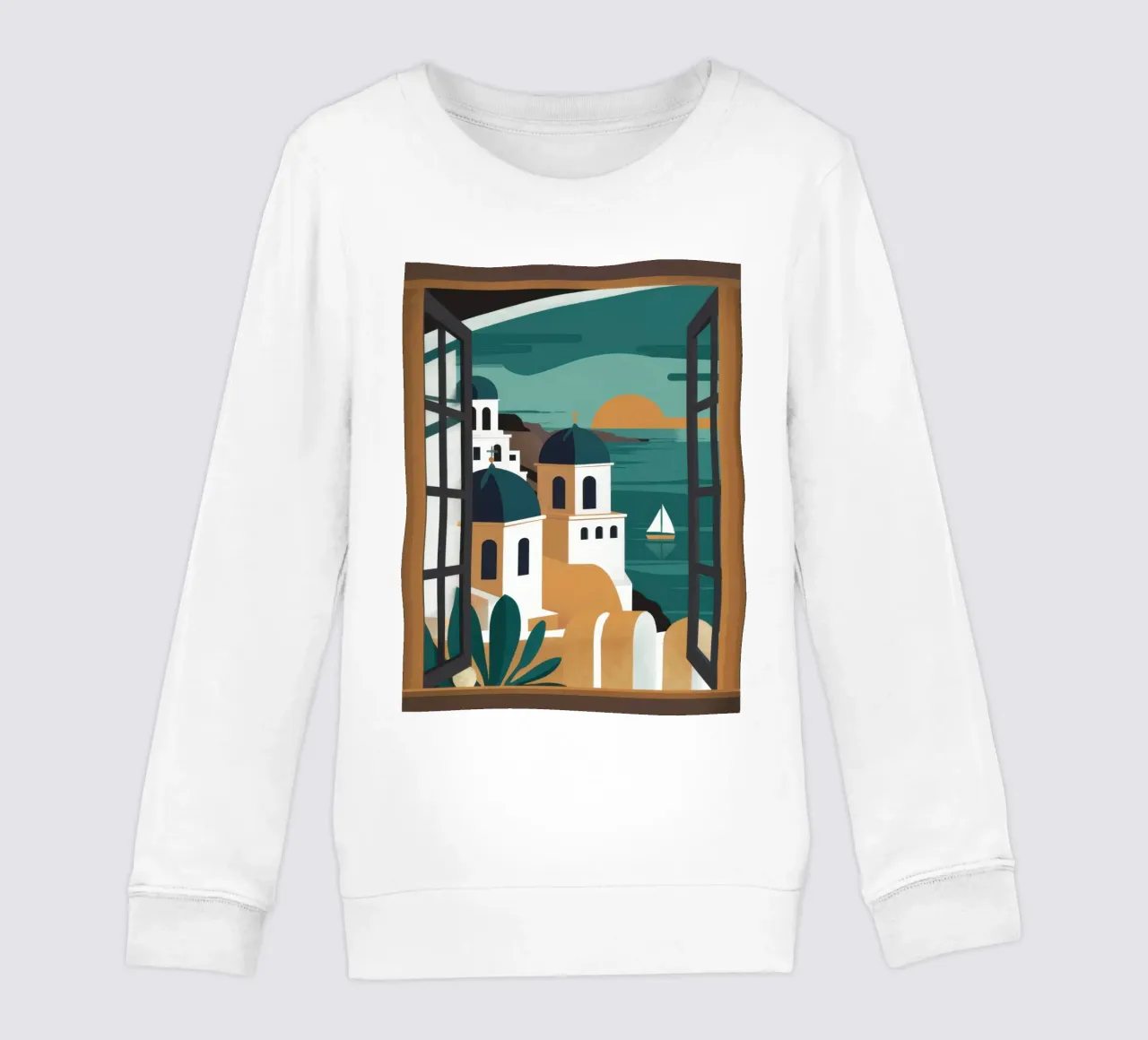 Santorini Window Dream felpa bambino da Frosh Pallete