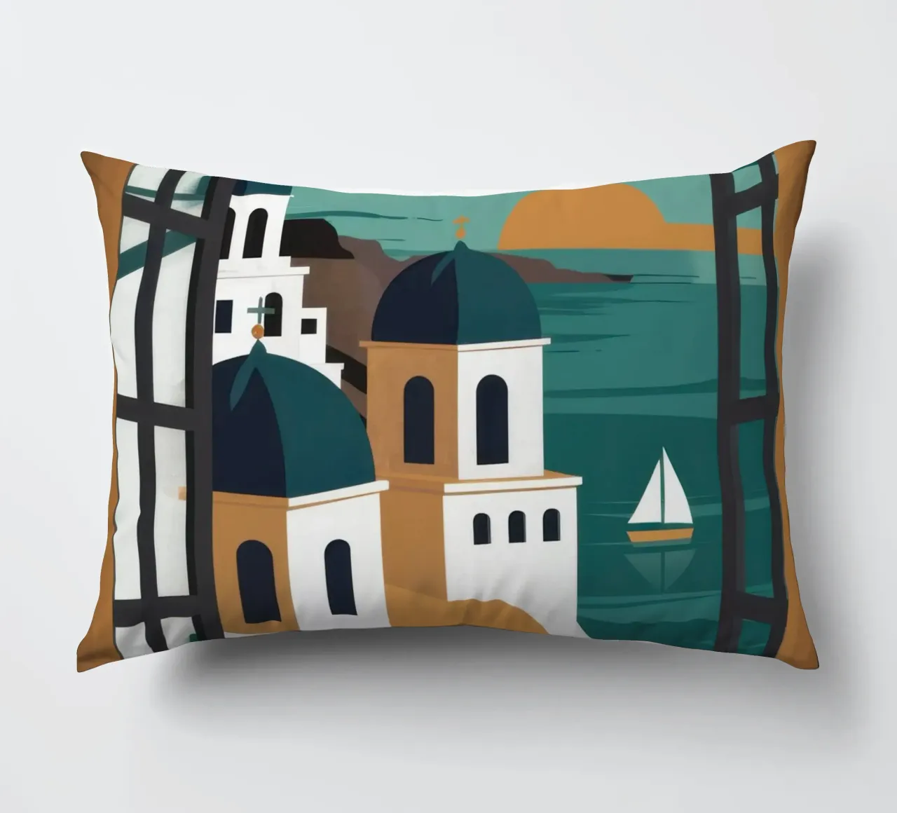 Santorini Window Dream cuscino da Frosh Pallete