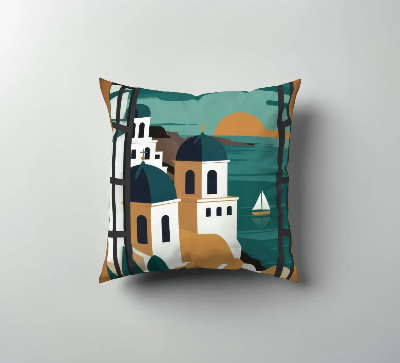 Santorini Window Dream cuscino da Frosh Pallete