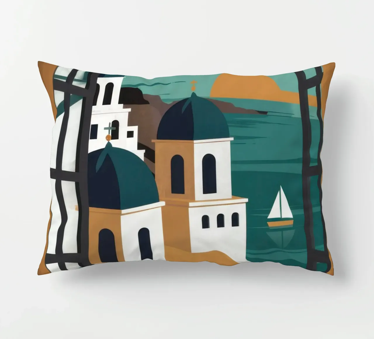 Santorini Window Dream cuscino da Frosh Pallete