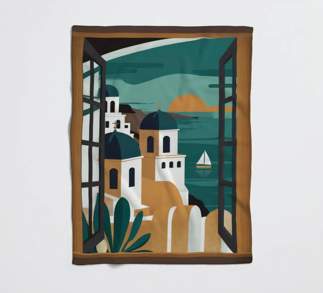 Santorini Window Dream coperta in pile da Frosh Pallete