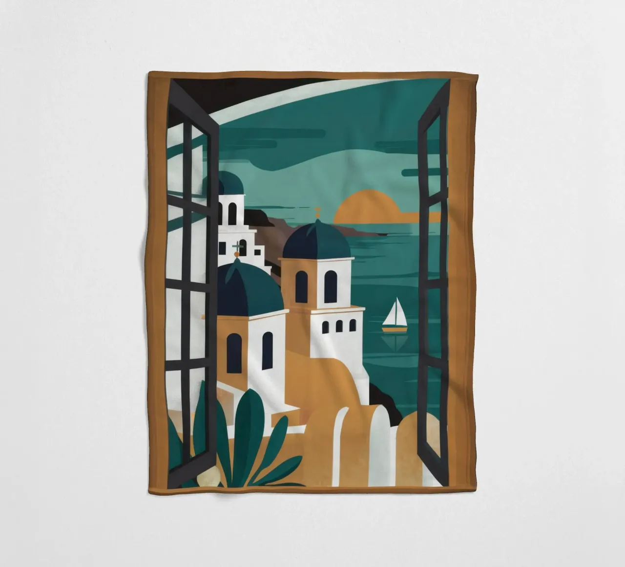 Santorini Window Dream coperta in pile da Frosh Pallete