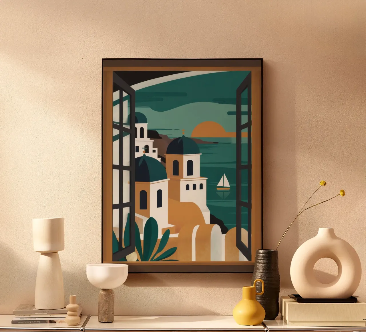 Santorini Window Dream alluminio dibond da Frosh Pallete