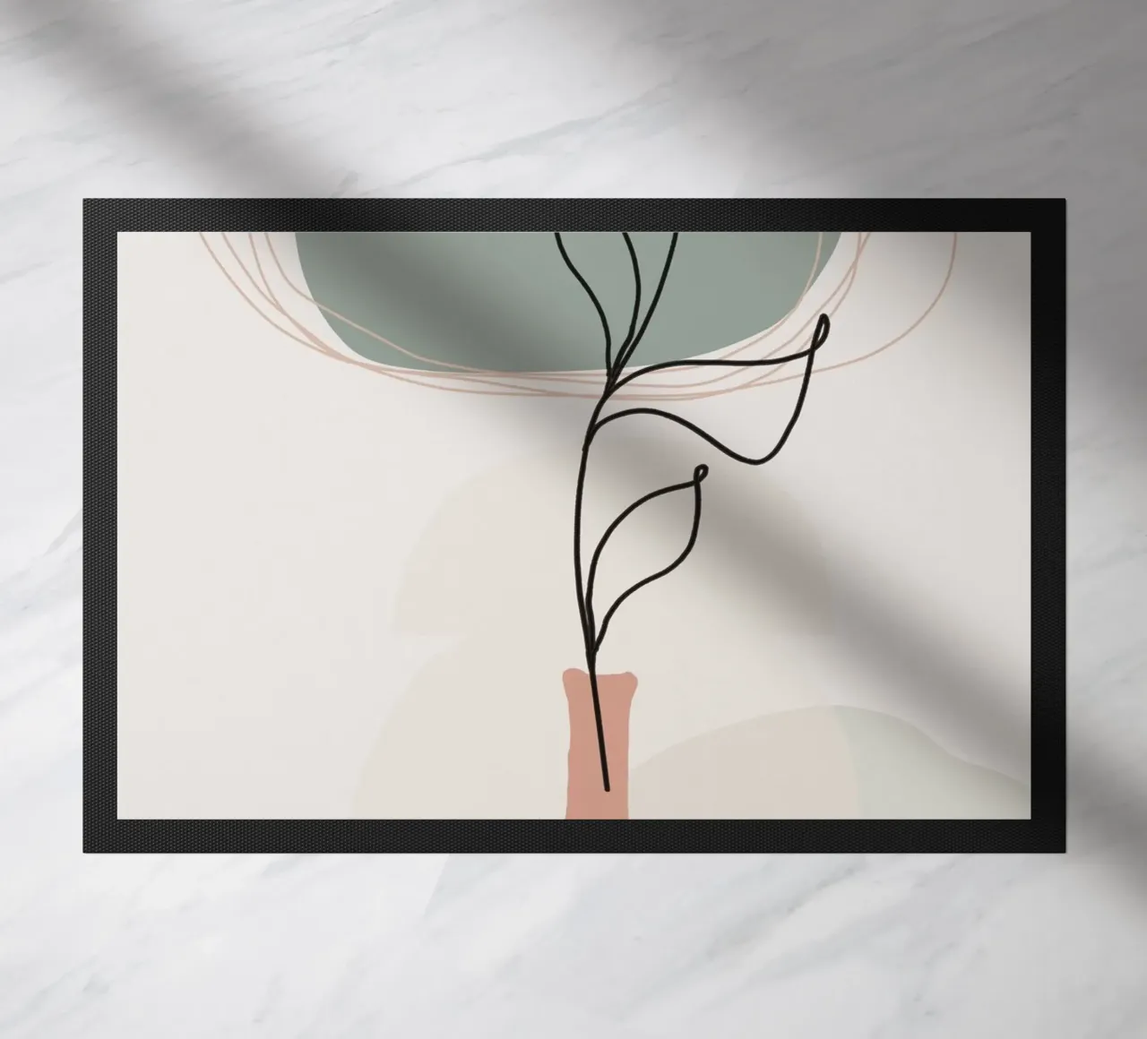 illustration line drawing doormat by Histrol