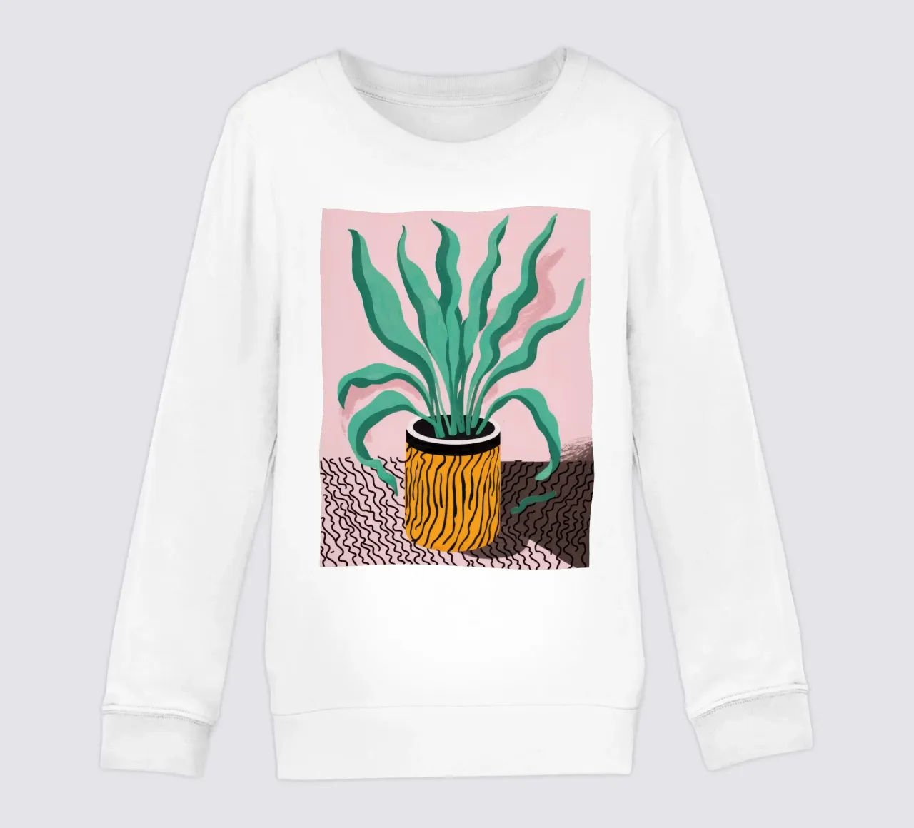 Weelderige pot Serenity kinder sweatshirt van Bring Haven