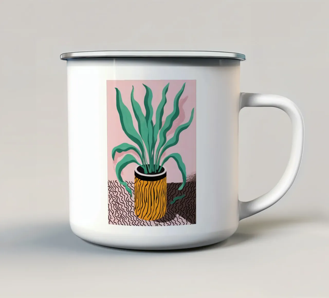 Serenità in vaso tazza in smalto da Bring Haven