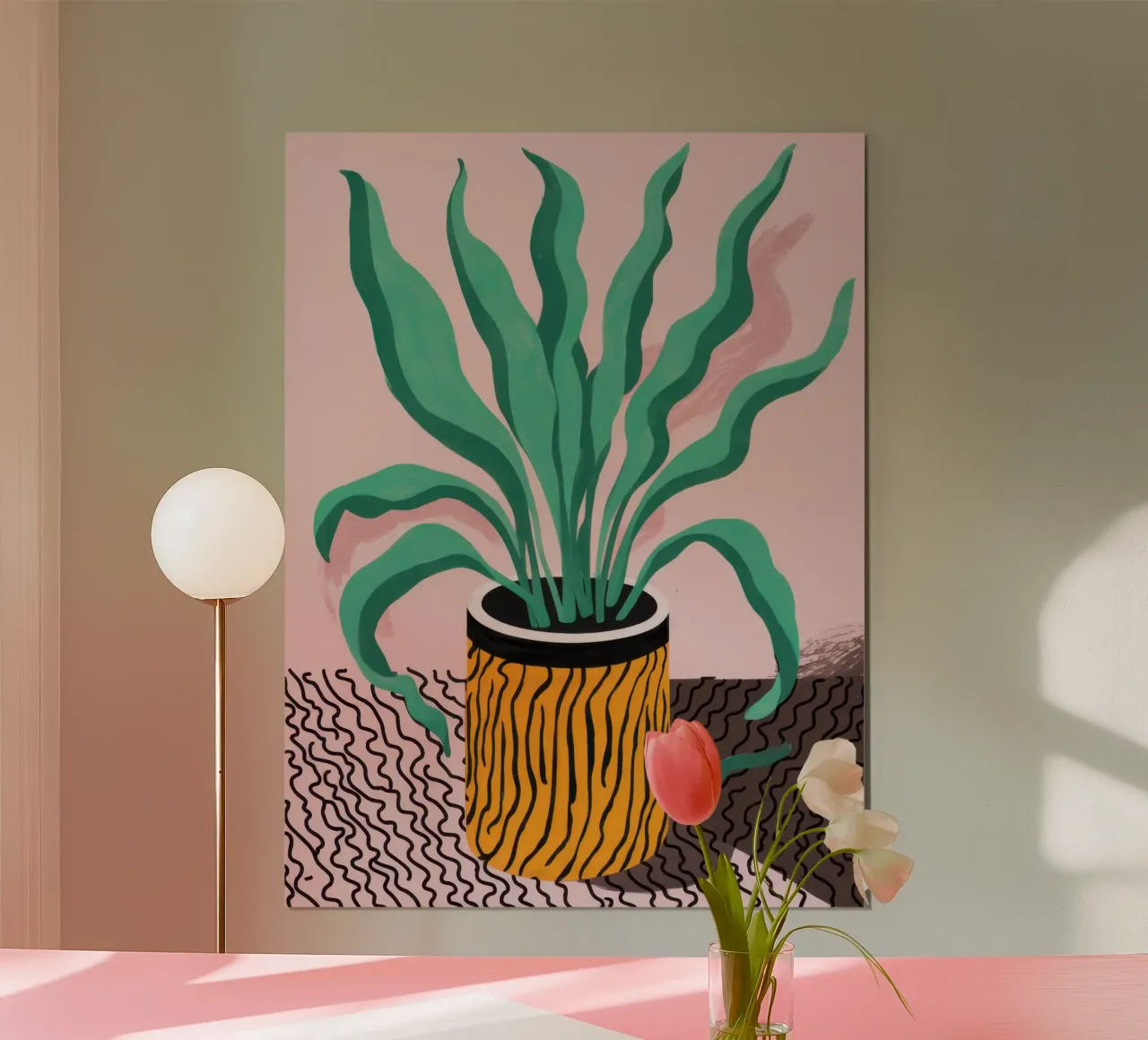 Weelderige pot Serenity poster van Bring Haven