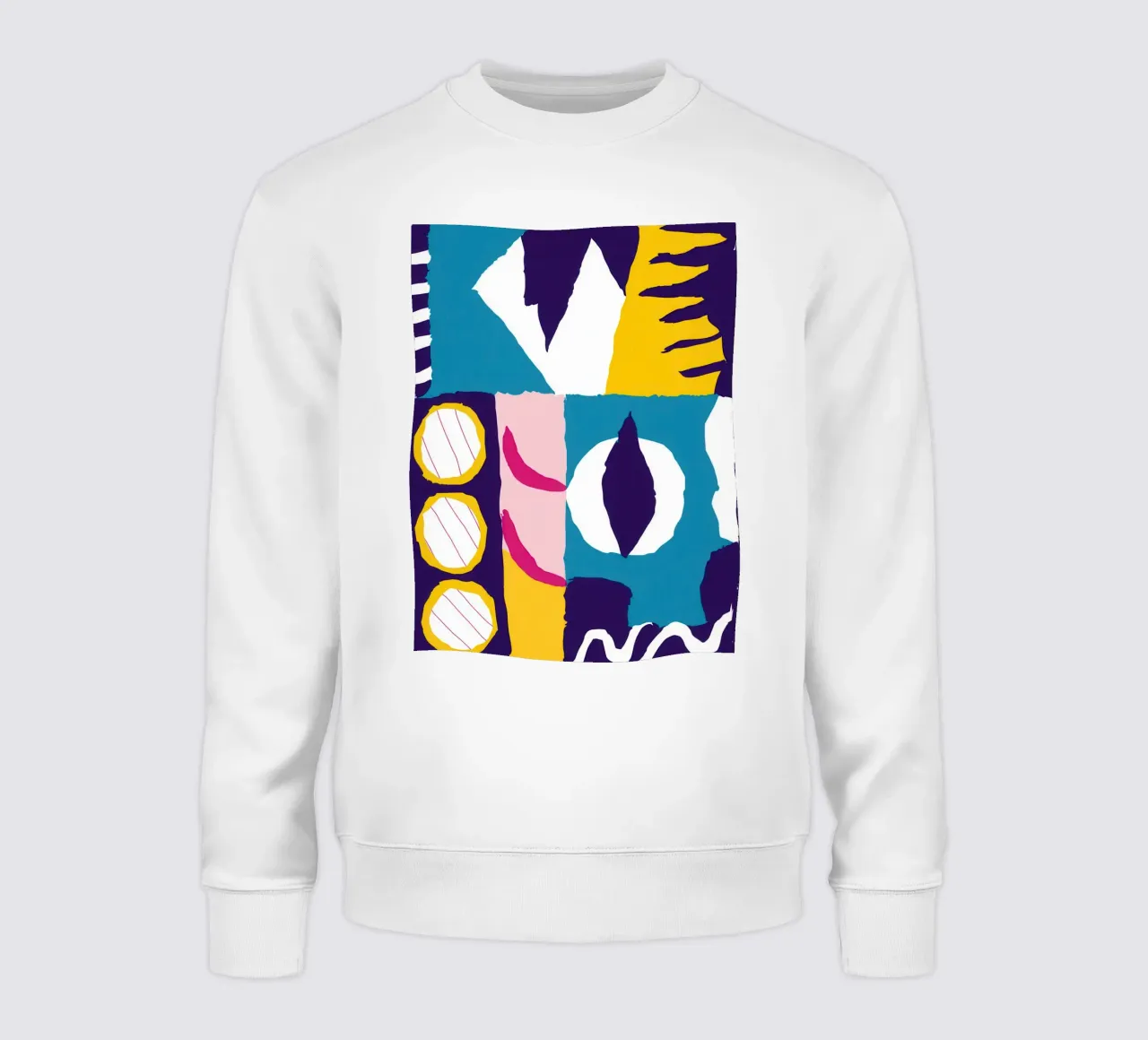 Gefragmenteerd gezicht Abstract sweatshirt van Frosh Pallete