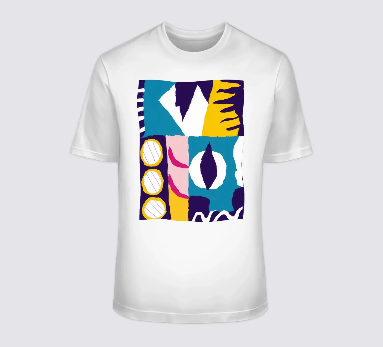 Gefragmenteerd gezicht Abstract t-shirt van Frosh Pallete