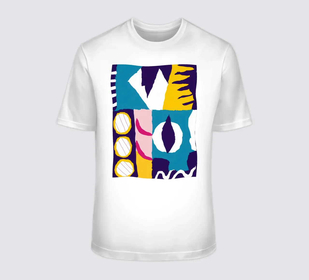 Fragmented Face Abstract t-shirt by Frosh Pallete