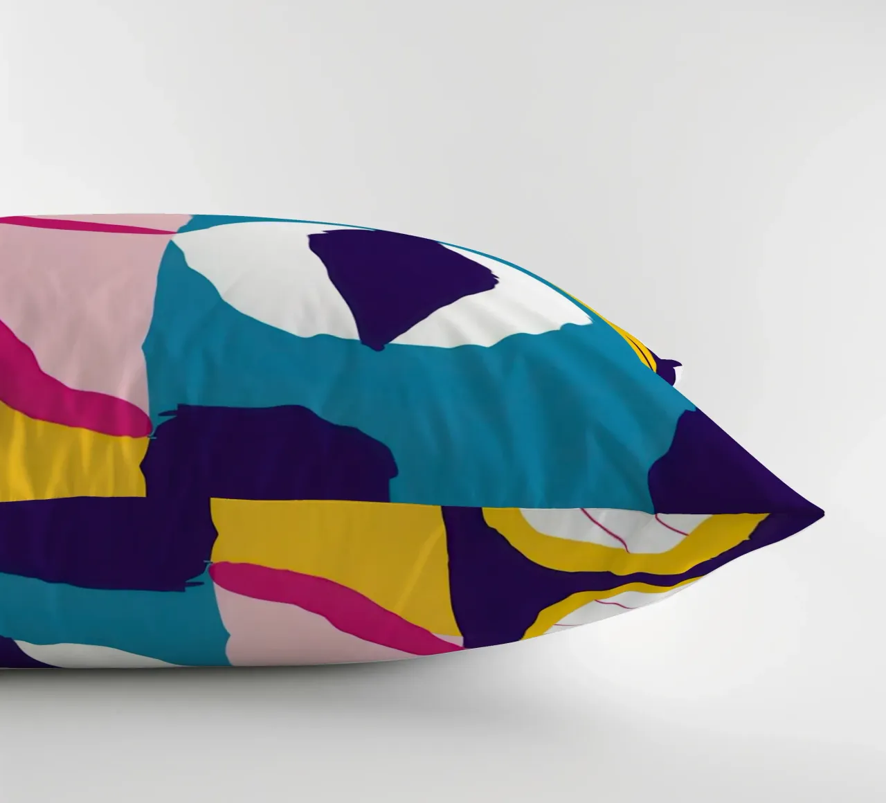 Fragmented Face Abstract decorative cushion by Frosh Pallete
