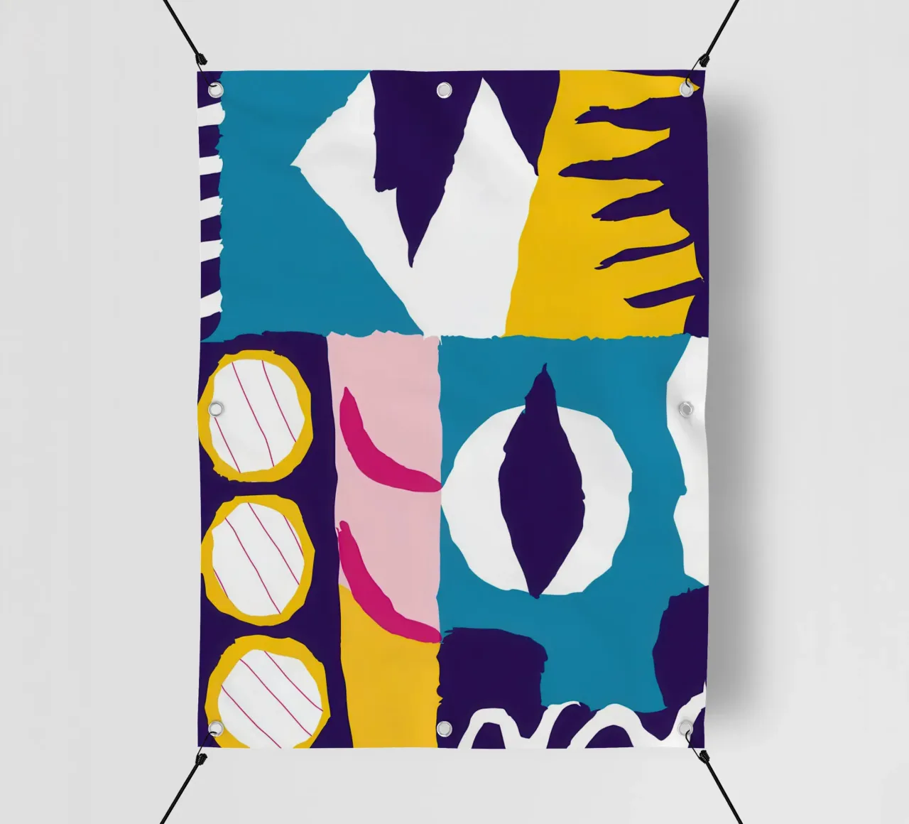 Volto frammentato Astratto telo in pvc da Frosh Pallete