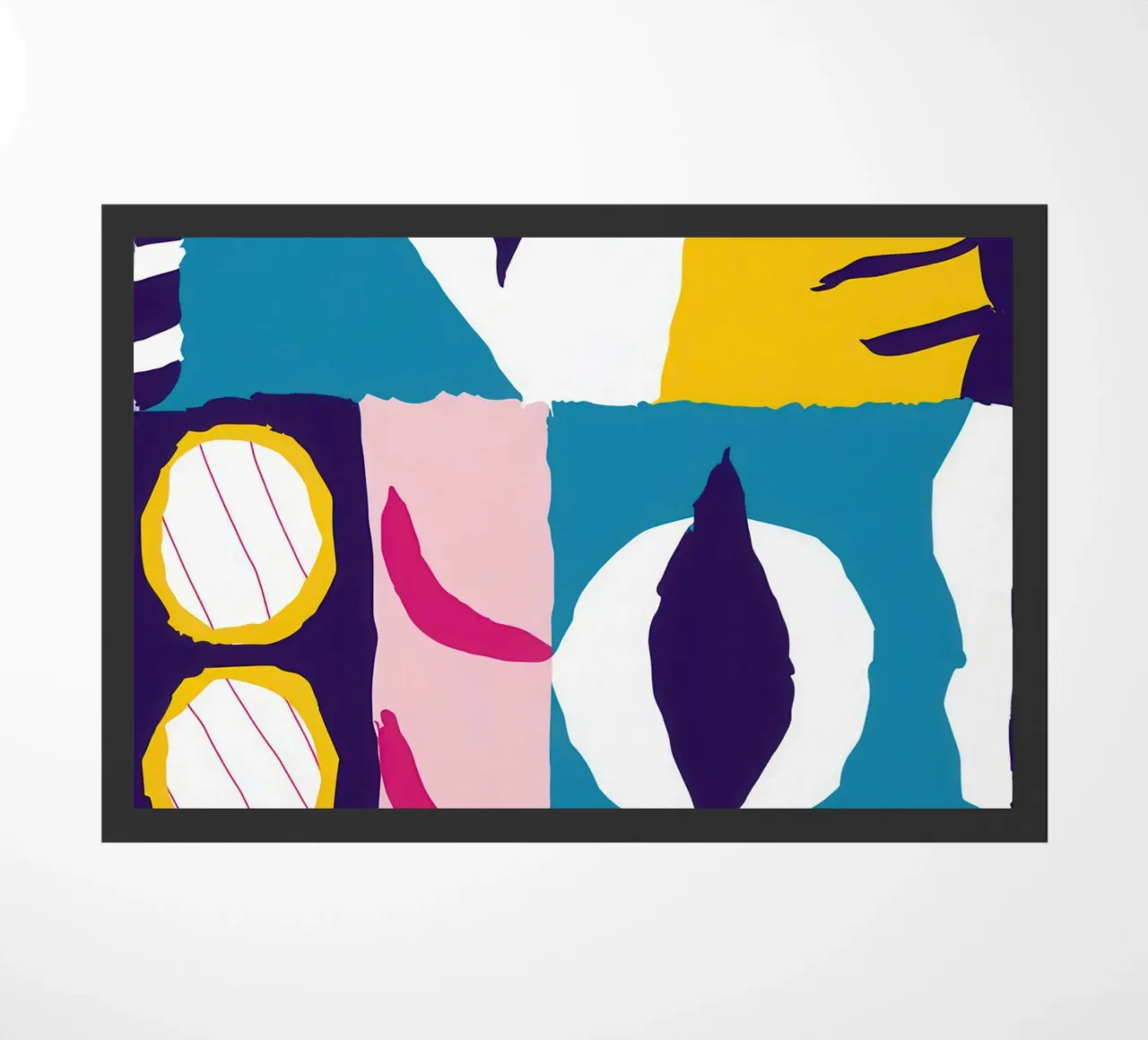 Gefragmenteerd gezicht Abstract deurmat van Frosh Pallete