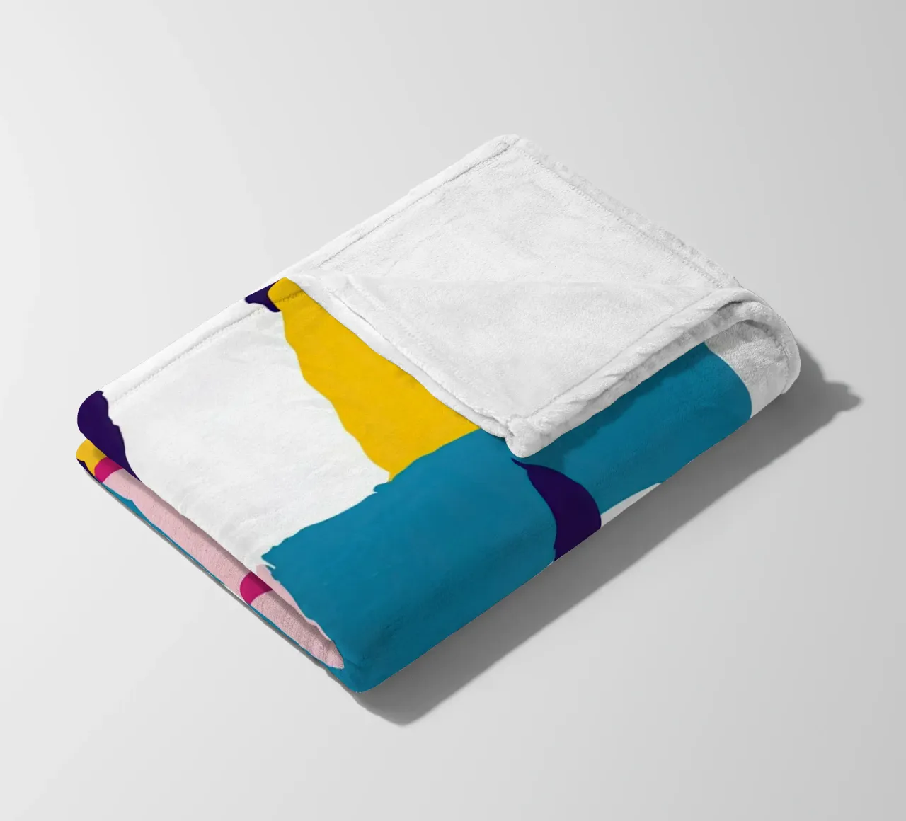 Fragmentiertes Gesicht Abstrakt Fleecedecke von Frosh Pallete