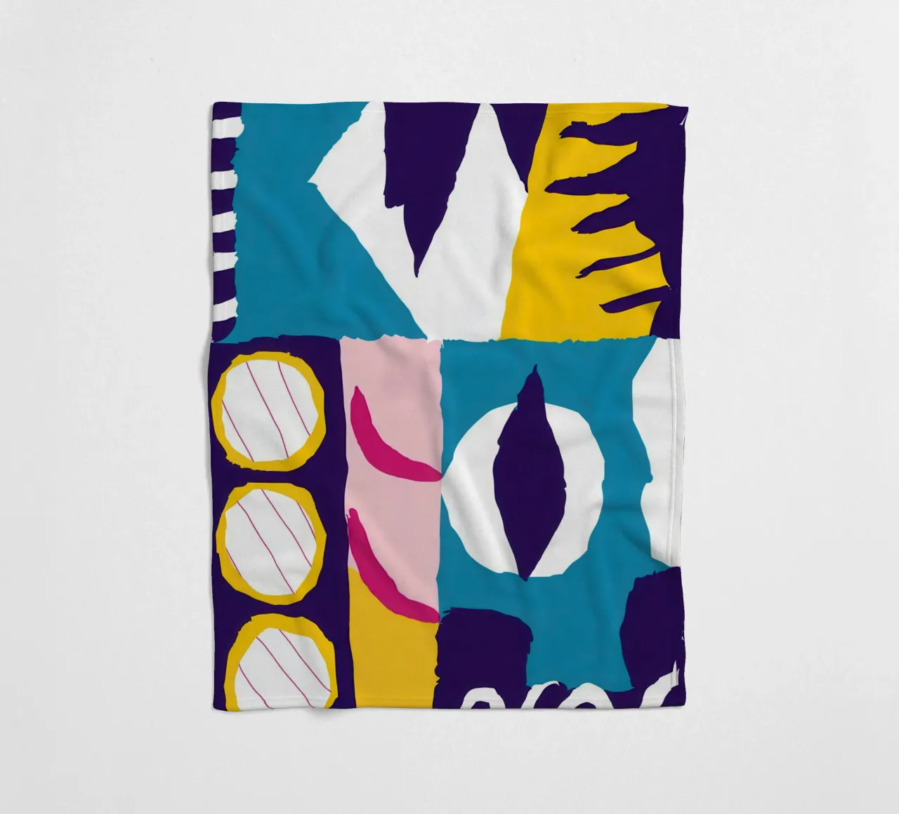 Fragmentiertes Gesicht Abstrakt Fleecedecke von Frosh Pallete