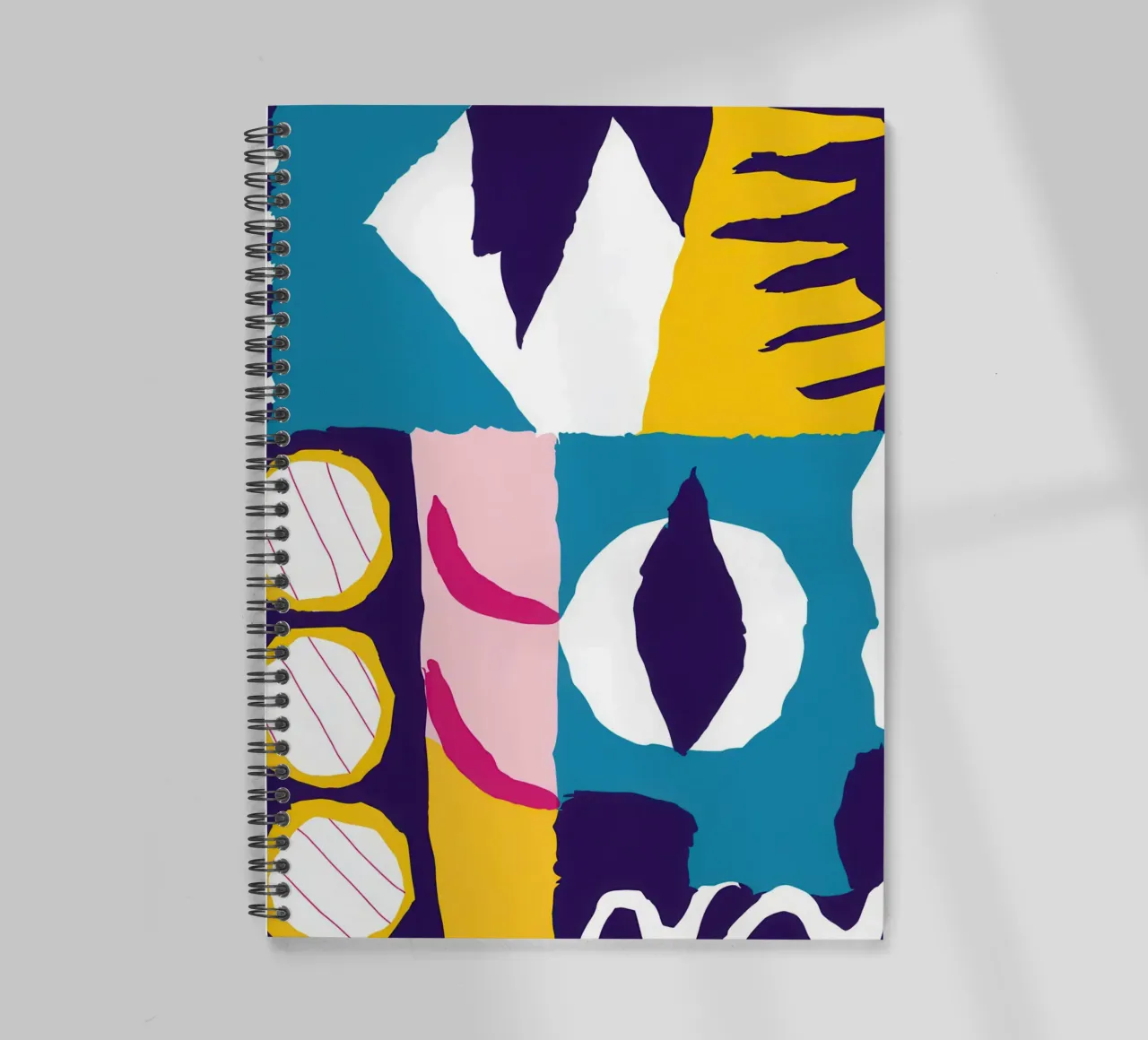 Gefragmenteerd gezicht Abstract notitieboek met spiraal van Frosh Pallete