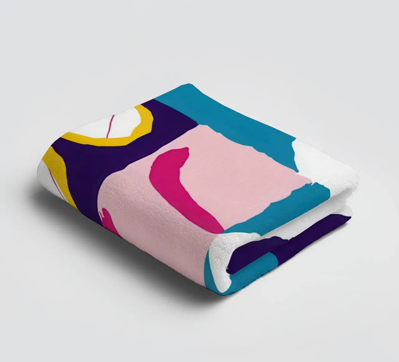 Fragmentiertes Gesicht Abstrakt Handtuch von Frosh Pallete