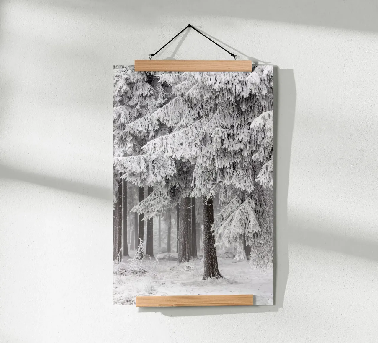 Winter Forest 2 poster avec cadre en aluminium de Mareike Böhmer Photography