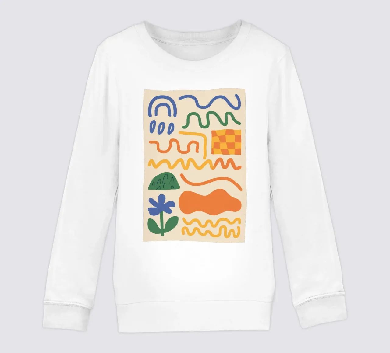 Scarabocchi di linee giocose felpa bambino da Bring Haven