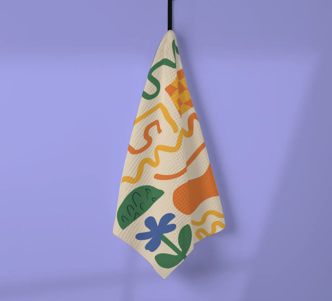 Scarabocchi di linee giocose canovaccio da cucina da Bring Haven