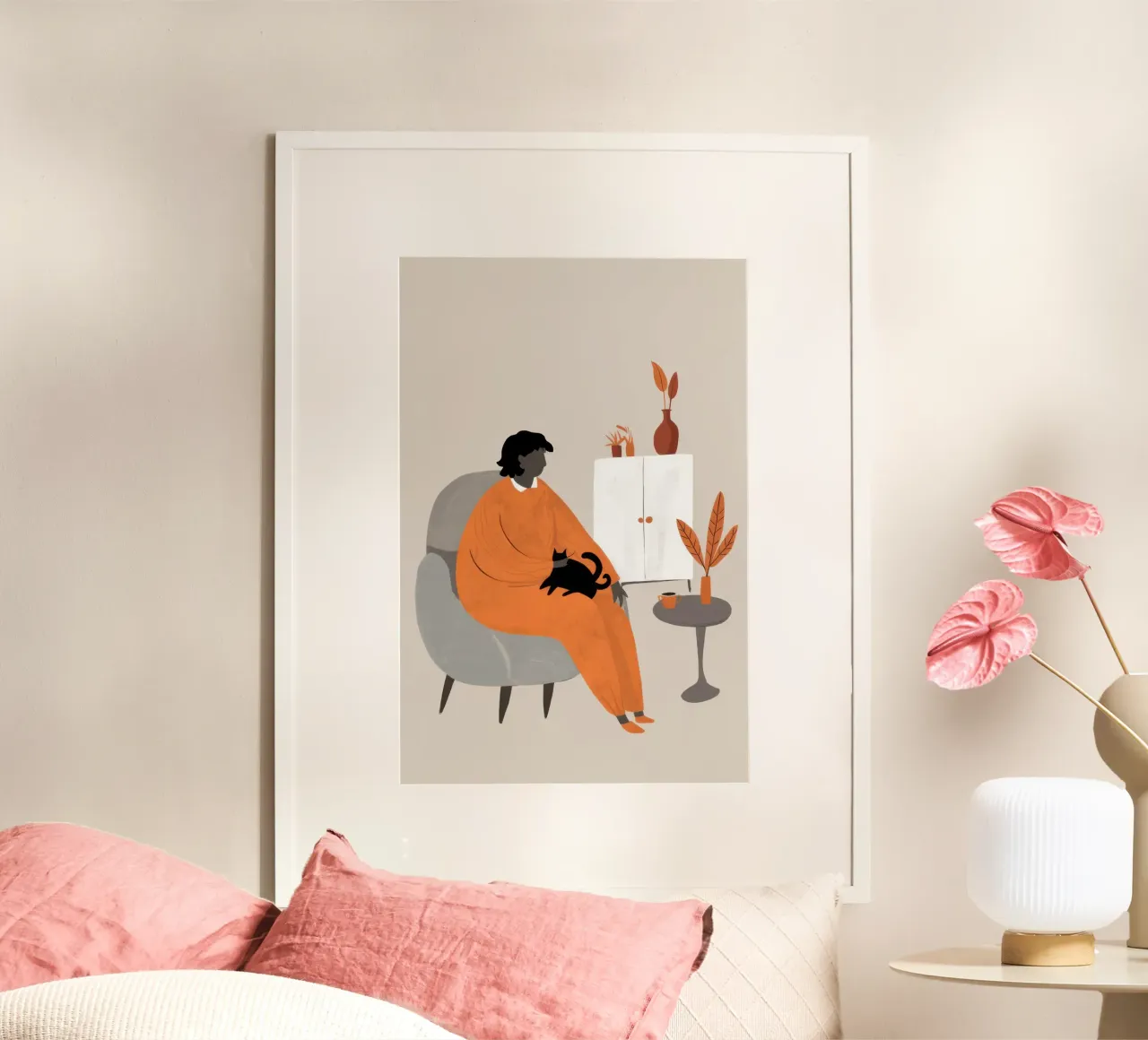 Riposo mattutino felino poster da Solar Paint
