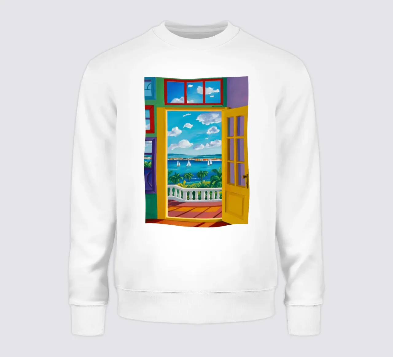 Vue de la porte ensoleillée sweat de Frosh Pallete