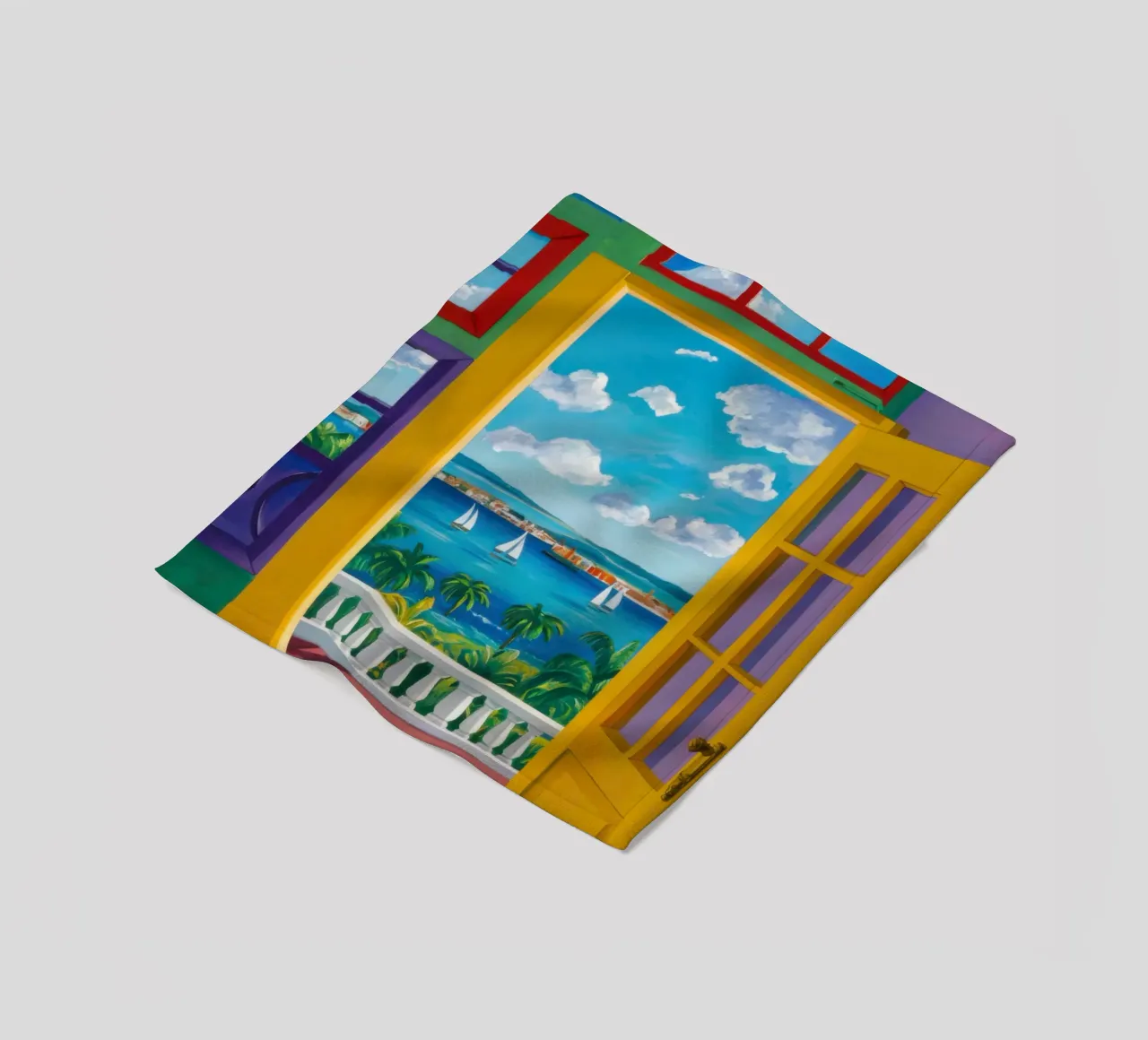 Vue de la porte ensoleillée plaid polaire de Frosh Pallete
