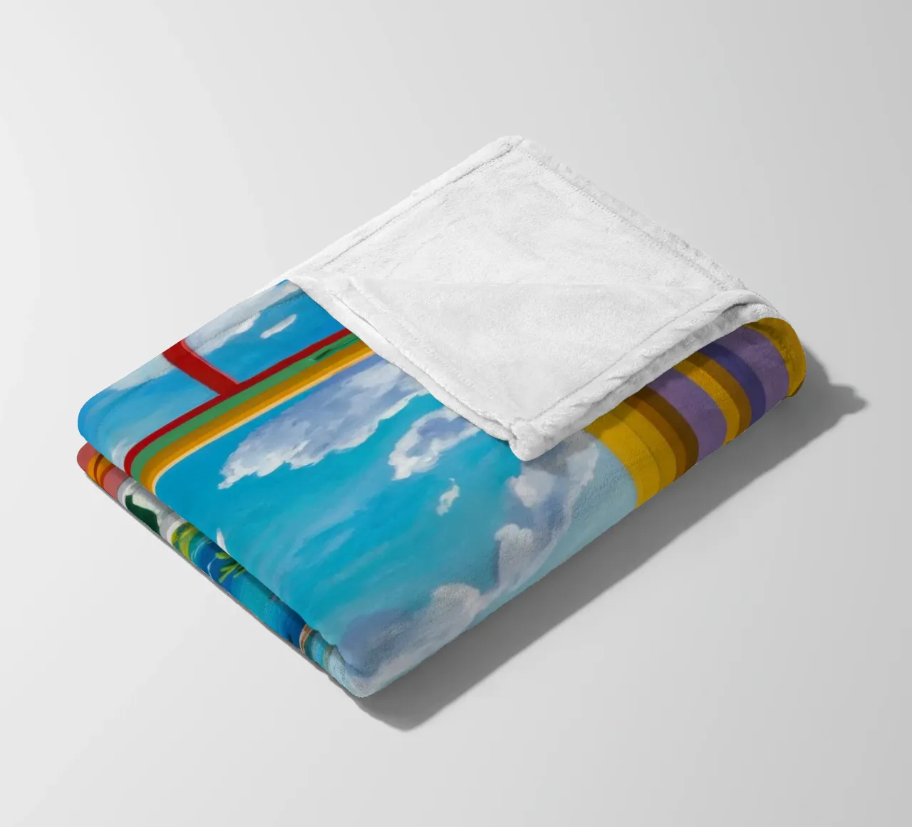 Vue de la porte ensoleillée plaid polaire de Frosh Pallete