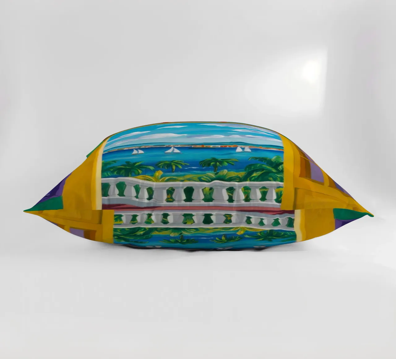 Vue de la porte ensoleillée coussin de Frosh Pallete