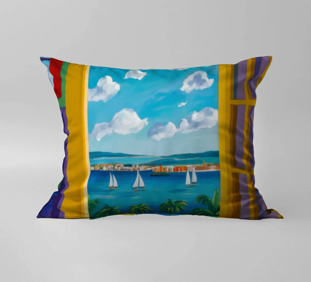 Vue de la porte ensoleillée coussin de Frosh Pallete
