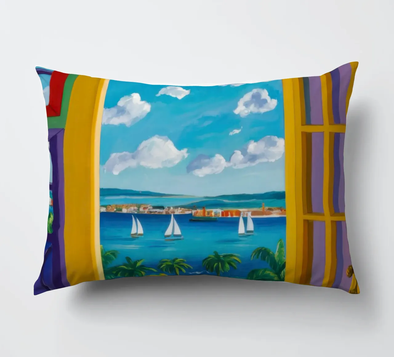 Vue de la porte ensoleillée coussin de Frosh Pallete