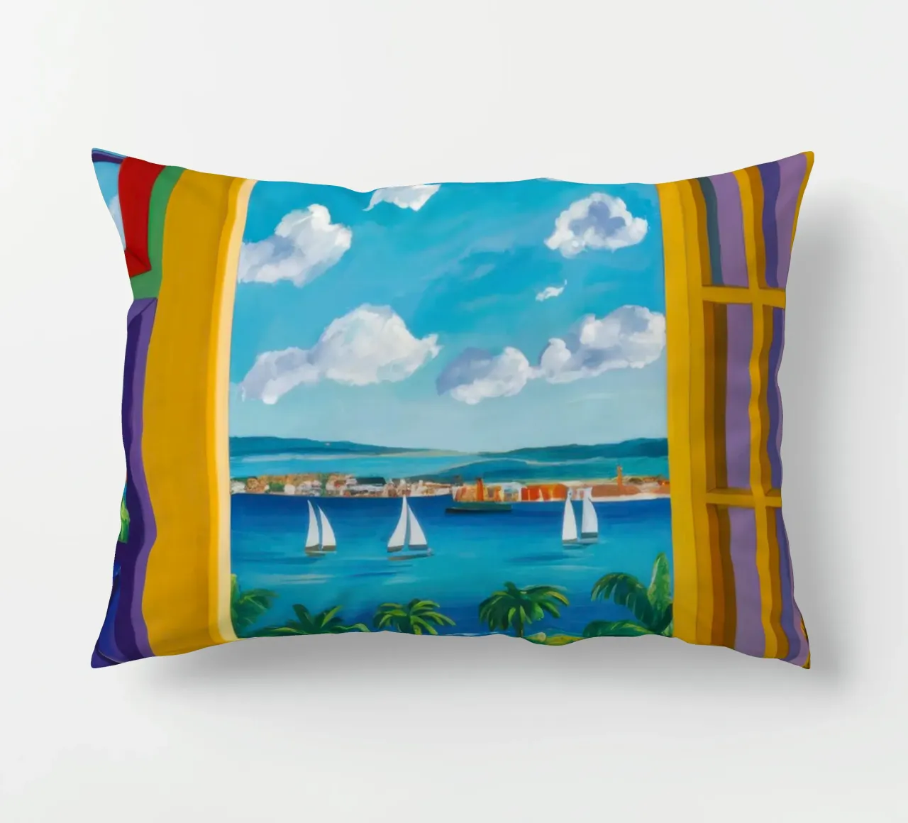 Vue de la porte ensoleillée coussin de Frosh Pallete
