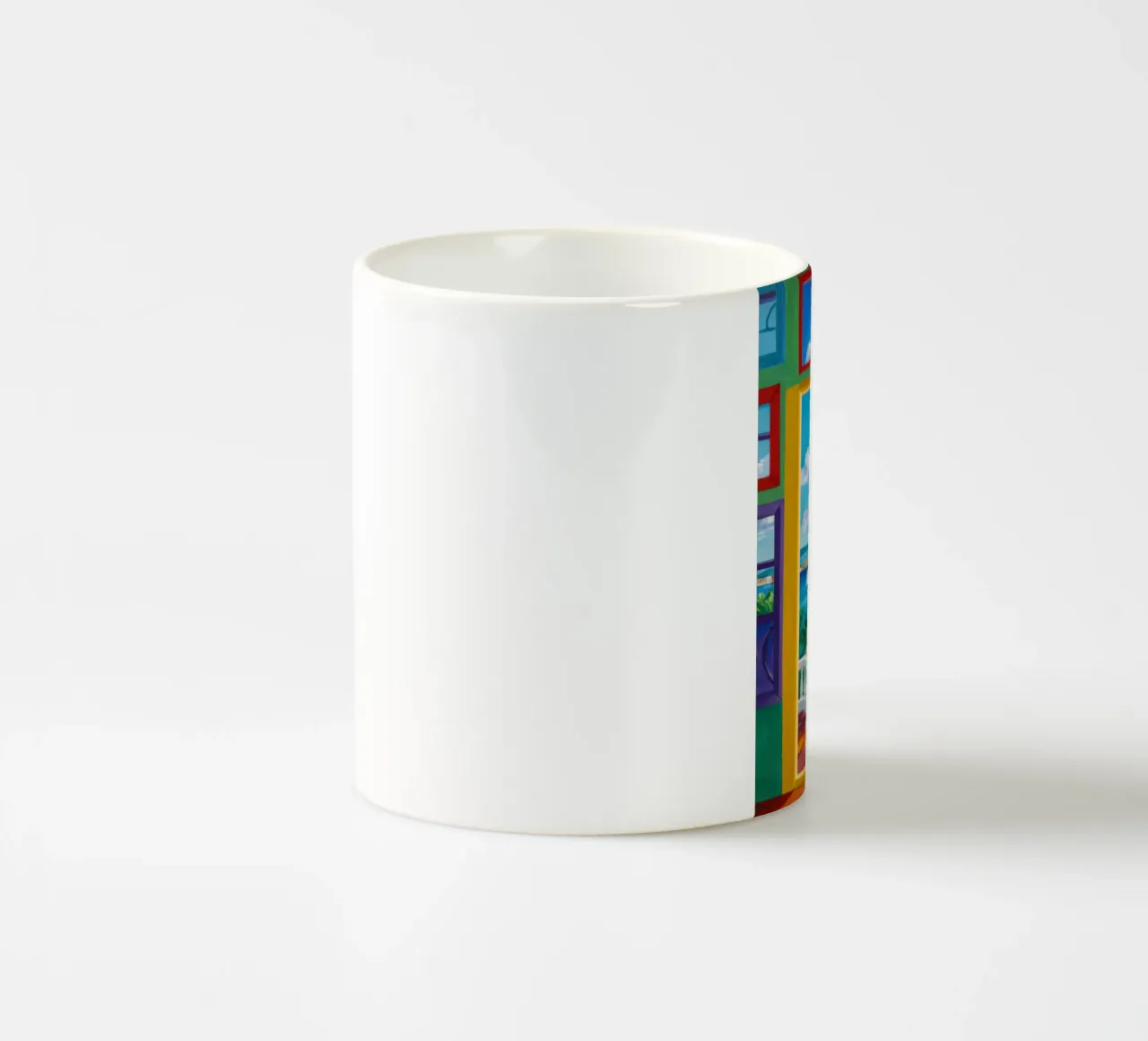 Vue de la porte ensoleillée mug en céramique de Frosh Pallete
